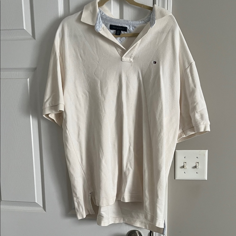 Tommy Hilfiger Cotton White Polo Shirt